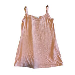 MaxMara size XS viscose stretch blush tank top max mara - EUC